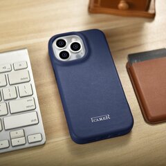 iCarer Кожаный чехол для iPhone14 Pro Flip Magnetic MagSafe Leather синий (WMI14220714-BU) цена и информация | Чехлы для телефонов | hansapost.ee