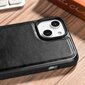 iCarer Leather iPhone 14 Plus (MagSafe Compatible) black (WMI14220719-BK) hind ja info | Telefonide kaitsekaaned ja -ümbrised | hansapost.ee