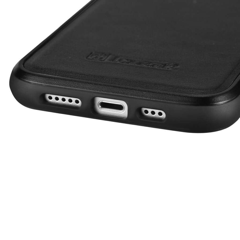iCarer Leather iPhone 14 Plus (MagSafe Compatible) black (WMI14220719-BK) hind ja info | Telefonide kaitsekaaned ja -ümbrised | hansapost.ee