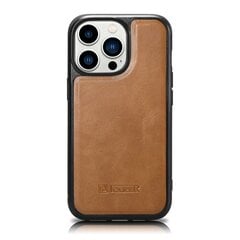 iCarer Leather iPhone 14 Pro Max (MagSafe compatible) brown (WMI14220720-TN) hind ja info | Telefonide kaitsekaaned ja -ümbrised | hansapost.ee