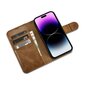 iCarer 2in1 iPhone 14 Pro Max FlipAnti-RFID Brown (WMI14220724-TN) hind ja info | Telefonide kaitsekaaned ja -ümbrised | hansapost.ee