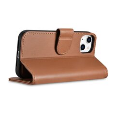 iCarer 2in1 iPhone 14 Plus FlipAnti-RFID Brown (WMI14220727-BN) цена и информация | Чехлы для телефонов | hansapost.ee