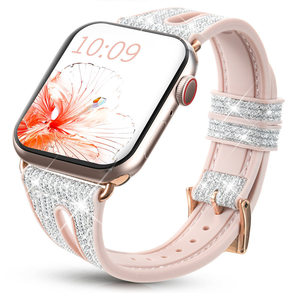 Kingxbar New Chameleon seadmele Apple Watch Strap 8/7/6/5/4/3/2 / SE (45/44 / 42mm), hõbedane hind ja info | Nutikellade aksessuaarid ja tarvikud | hansapost.ee