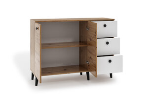 Комод ADRK Furniture CLE02, коричневый/белый цвет цена и информация | Комоды | hansapost.ee