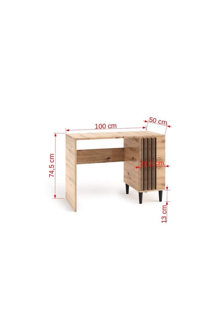 Kirjutuslaud ADRK Furniture LIV07, pruun hind ja info | Arvutilauad, kirjutuslauad | hansapost.ee