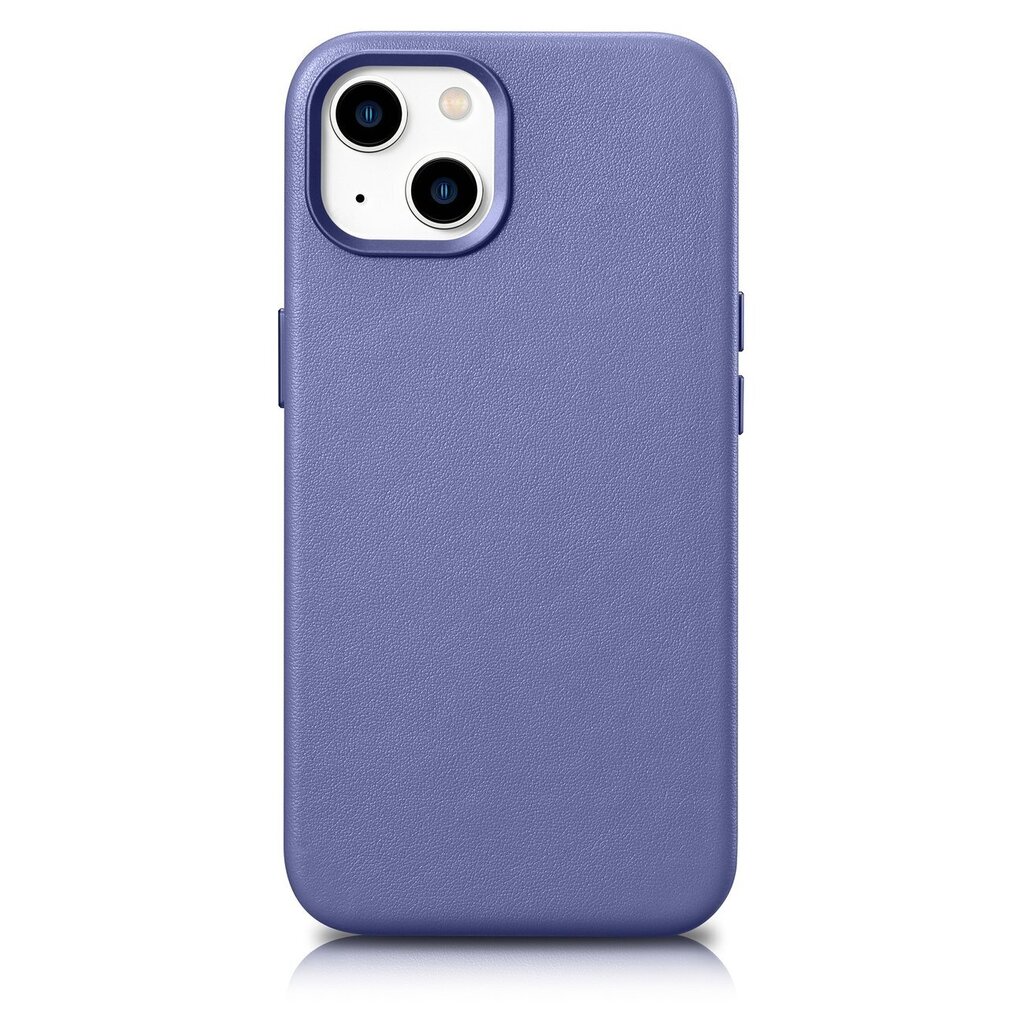 iCarer Leather iPhone 14 Plus light purple (MagSafe compatible) hind ja info | Telefonide kaitsekaaned ja -ümbrised | hansapost.ee