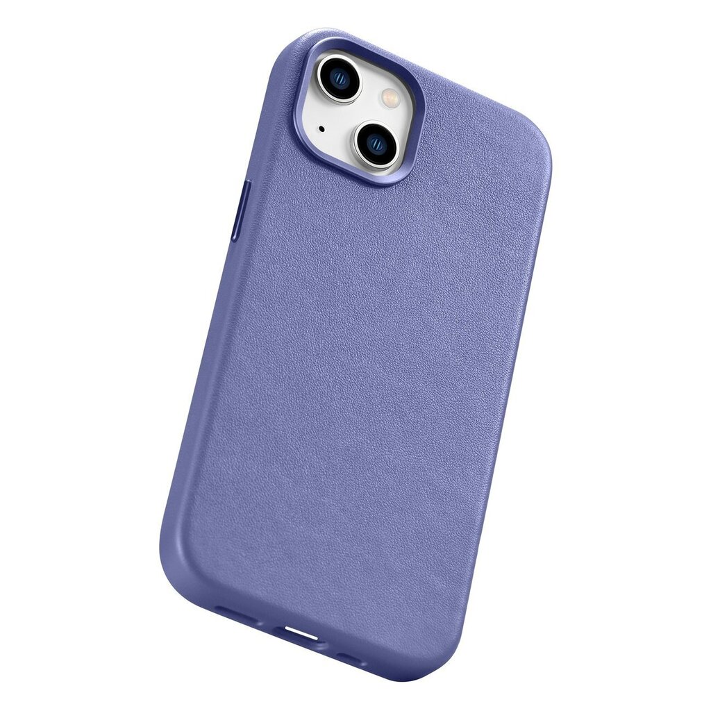 iCarer Leather iPhone 14 Plus light purple (MagSafe compatible) hind ja info | Telefonide kaitsekaaned ja -ümbrised | hansapost.ee