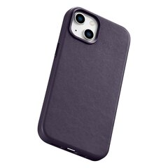 iCarer Leather iPhone 14 Plus dark purple (MagSafe compatible) hind ja info | Telefonide kaitsekaaned ja -ümbrised | hansapost.ee