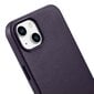 iCarer Leather iPhone 14 Plus dark purple (MagSafe compatible) hind ja info | Telefonide kaitsekaaned ja -ümbrised | hansapost.ee