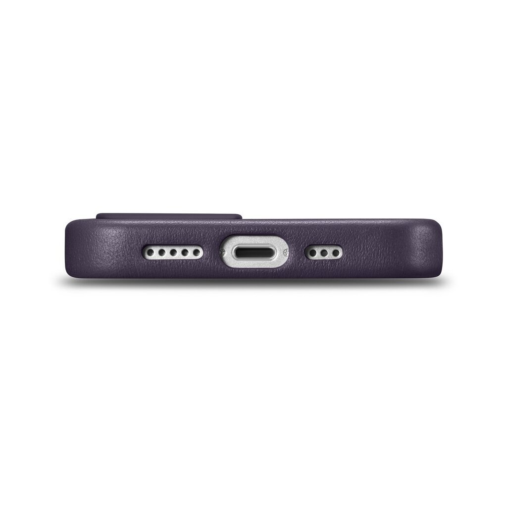 iCarer Leather iPhone 14 Plus dark purple (MagSafe compatible) hind ja info | Telefonide kaitsekaaned ja -ümbrised | hansapost.ee