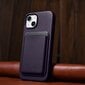 iCarer Leather iPhone 14 Plus dark purple (MagSafe compatible) hind ja info | Telefonide kaitsekaaned ja -ümbrised | hansapost.ee