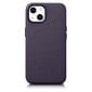 iCarer Leather iPhone 14 Plus dark purple (MagSafe compatible) hind ja info | Telefonide kaitsekaaned ja -ümbrised | hansapost.ee