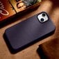 iCarer Leather iPhone 14 Plus dark purple (MagSafe compatible) hind ja info | Telefonide kaitsekaaned ja -ümbrised | hansapost.ee