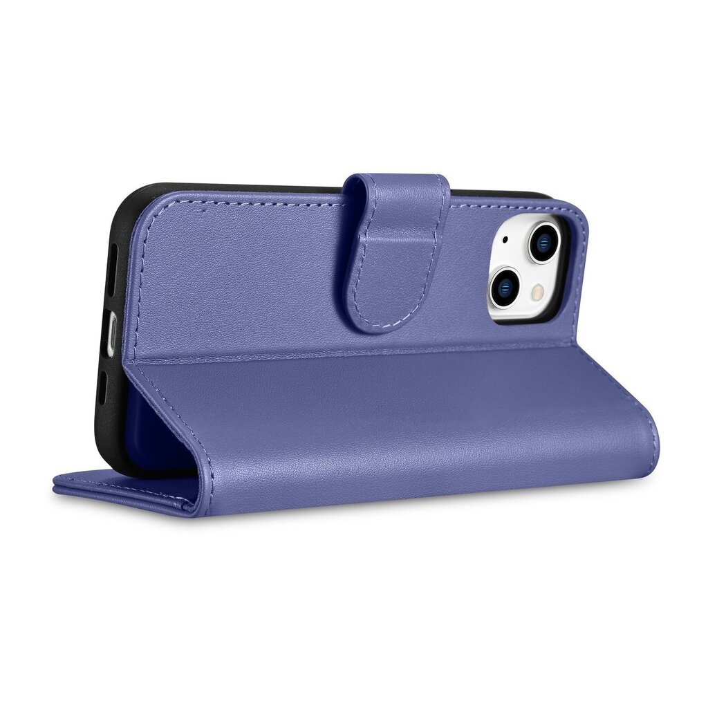 iCarer 2in1 iPhone 14 Plus FlipAnti-RFID Light Violet (WMI14220727-LP) цена и информация | Telefonide kaitsekaaned ja -ümbrised | hansapost.ee