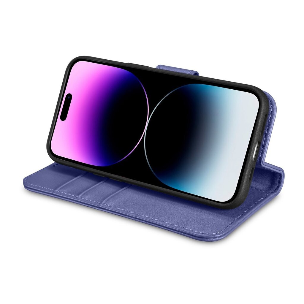 iCarer 2in1 iPhone 14 Pro FlipAnti-RFID Light Violet (WMI14220726-LP) hind ja info | Telefonide kaitsekaaned ja -ümbrised | hansapost.ee