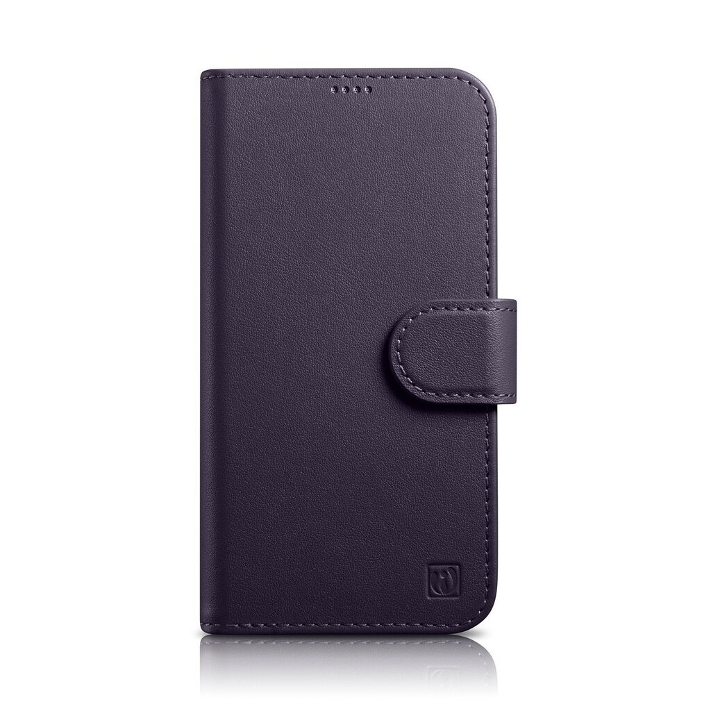 iCarer 2in1 iPhone 14 Leather Flip Anti-RFID dark purple (WMI14220725-DP) hind ja info | Telefonide kaitsekaaned ja -ümbrised | hansapost.ee