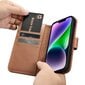 iCarer 2in1 iPhone 14 Flip Leather Anti-RFID Brown (WMI14220725-BN) цена и информация | Telefonide kaitsekaaned ja -ümbrised | hansapost.ee