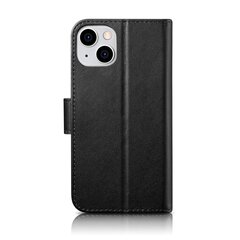 iCarer 2in1 iPhone 14 Flip Leather Anti-RFID Black (WMI14220725-BK) hind ja info | Telefonide kaitsekaaned ja -ümbrised | hansapost.ee