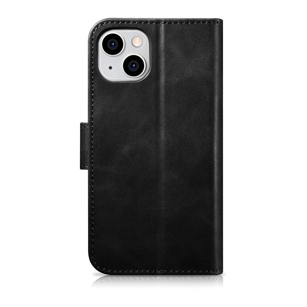 iCarer 2in1 iPhone 14 Plus Leather Flip Anti-RFID black (WMI14220723-BK) hind ja info | Telefonide kaitsekaaned ja -ümbrised | hansapost.ee