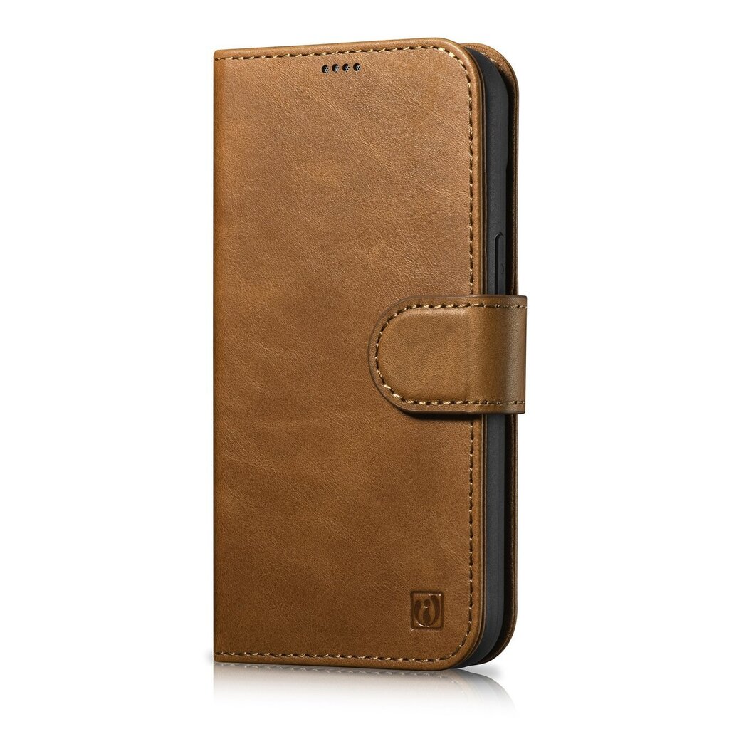 iCarer 2in1 iPhone 14 Leather Flip Anti-RFID brown (WMI14220721-TN) hind ja info | Telefonide kaitsekaaned ja -ümbrised | hansapost.ee