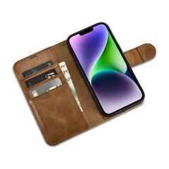 Чехол iCarer 2in1 для iPhone 14 Leather Flip Anti-RFID, коричневый (WMI14220721-TN) цена и информация | Чехлы для телефонов | hansapost.ee