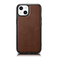 Кожаный чехол iCarer для iPhone 14 Plus (совместим с MagSafe), коричневый (WMI14220719-BN) цена и информация | Чехлы для телефонов | hansapost.ee
