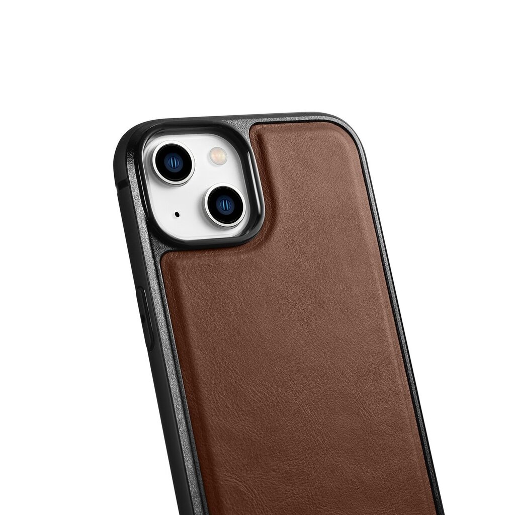 iCarer Leather iPhone 14 Plus (MagSafe compatible) brown (WMI14220719-BN) цена и информация | Telefonide kaitsekaaned ja -ümbrised | hansapost.ee