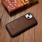 iCarer Leather iPhone 14 Plus (MagSafe compatible) brown (WMI14220719-BN) цена и информация | Telefonide kaitsekaaned ja -ümbrised | hansapost.ee