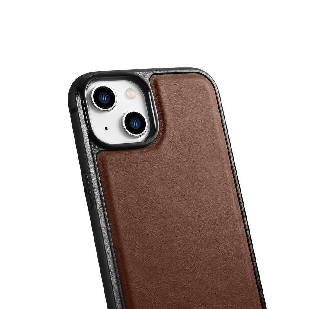 iCarer Leather iPhone 14 (MagSafe compatible) brown (WMI14220717-BN) цена и информация | Telefonide kaitsekaaned ja -ümbrised | hansapost.ee