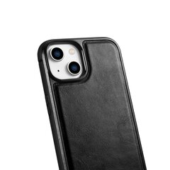 iCarer Leather iPhone 14 (MagSafe compatible) black (WMI14220717-BK) hind ja info | Telefonide kaitsekaaned ja -ümbrised | hansapost.ee