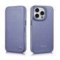 iCarer Leather iPhone 14 Pro Max Flip Magnetic MagSafe Light Purple (WMI14220716-LP) hind ja info | Telefonide kaitsekaaned ja -ümbrised | hansapost.ee