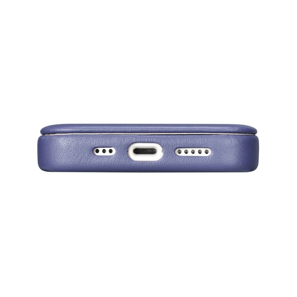 iCarer Leather iPhone 14 Pro Max Flip Magnetic MagSafe Light Purple (WMI14220716-LP) цена и информация | Telefonide kaitsekaaned ja -ümbrised | hansapost.ee