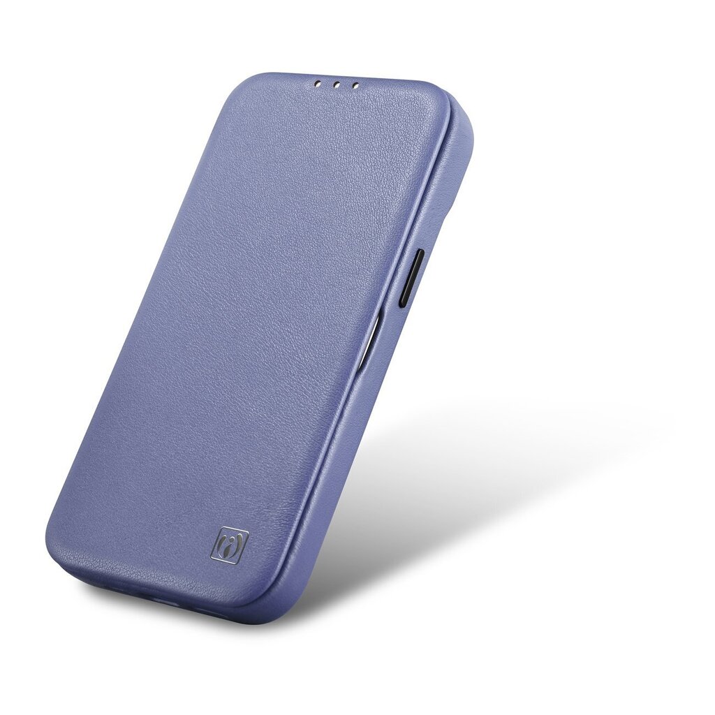 iCarer Leather iPhone 14 Pro Max Flip Magnetic MagSafe Light Purple (WMI14220716-LP) hind ja info | Telefonide kaitsekaaned ja -ümbrised | hansapost.ee