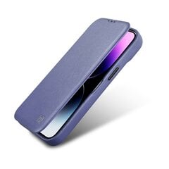 iCarer Leather iPhone 14 Plus Flip Magnetic MagSafe Light Purple (WMI14220715-LP) цена и информация | Чехлы для телефонов | hansapost.ee