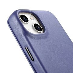 Кожаный чехол iCarer Leather iPhone14 Plus Flip Magnetic MagSafe светло-фиолетовый (WMI14220715-LP) цена и информация | Чехлы для телефонов | hansapost.ee