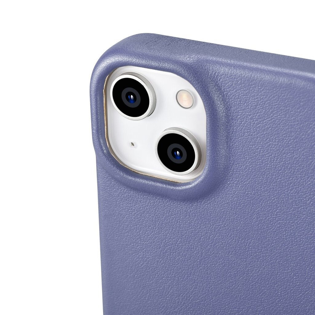 iCarer Leather iPhone 14 Plus Flip Magnetic MagSafe Light Purple (WMI14220715-LP) hind ja info | Telefonide kaitsekaaned ja -ümbrised | hansapost.ee