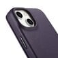 iCarer Leather iPhone 14 Plus Flip Magnetic MagSafe Leather Dark Purple (WMI14220715-DP) цена и информация | Telefonide kaitsekaaned ja -ümbrised | hansapost.ee