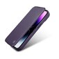 iCarer Leather iPhone 14 Plus Flip Magnetic MagSafe Leather Dark Purple (WMI14220715-DP) hind ja info | Telefonide kaitsekaaned ja -ümbrised | hansapost.ee