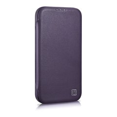 Кожаный чехол iCarer Leather iPhone14 Plus Flip Magnetic Кожа MagSafe Темно-фиолетовый (WMI14220715-DP) цена и информация | Чехлы для телефонов | hansapost.ee