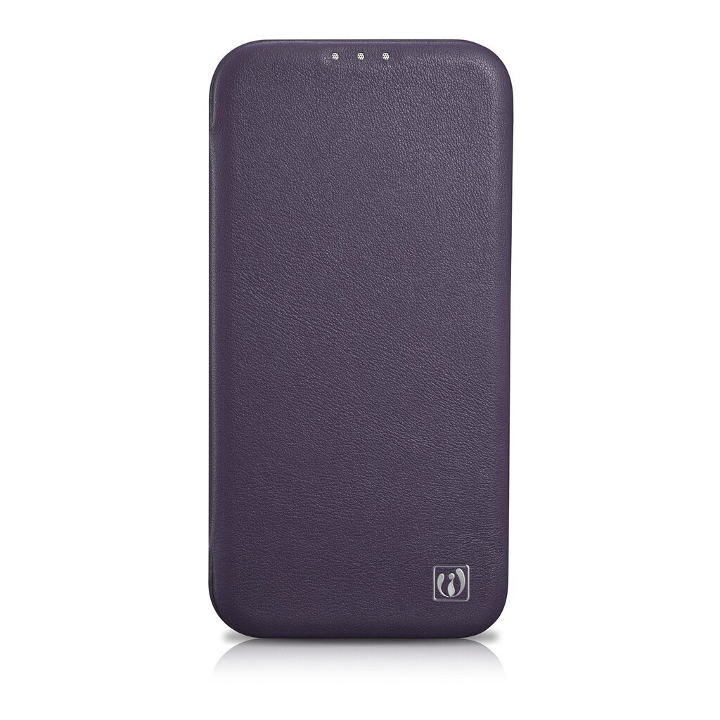 iCarer Leather iPhone 14 Plus Flip Magnetic MagSafe Leather Dark Purple (WMI14220715-DP) цена и информация | Telefonide kaitsekaaned ja -ümbrised | hansapost.ee