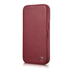 iCarer Leather iPhone 14 Plus Flip Magnetic MagSafe Red (WMI14220715-RD) hind ja info | Telefonide kaitsekaaned ja -ümbrised | hansapost.ee