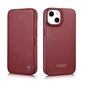 iCarer Leather iPhone 14 Plus Flip Magnetic MagSafe Red (WMI14220715-RD) hind ja info | Telefonide kaitsekaaned ja -ümbrised | hansapost.ee