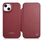 iCarer Leather iPhone 14 Plus Flip Magnetic MagSafe Red (WMI14220715-RD) hind ja info | Telefonide kaitsekaaned ja -ümbrised | hansapost.ee