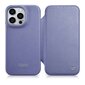 iCarer Leather iPhone 14 Pro Flip Magnetic MagSafe Light Purple (WMI14220714-LP) цена и информация | Telefonide kaitsekaaned ja -ümbrised | hansapost.ee