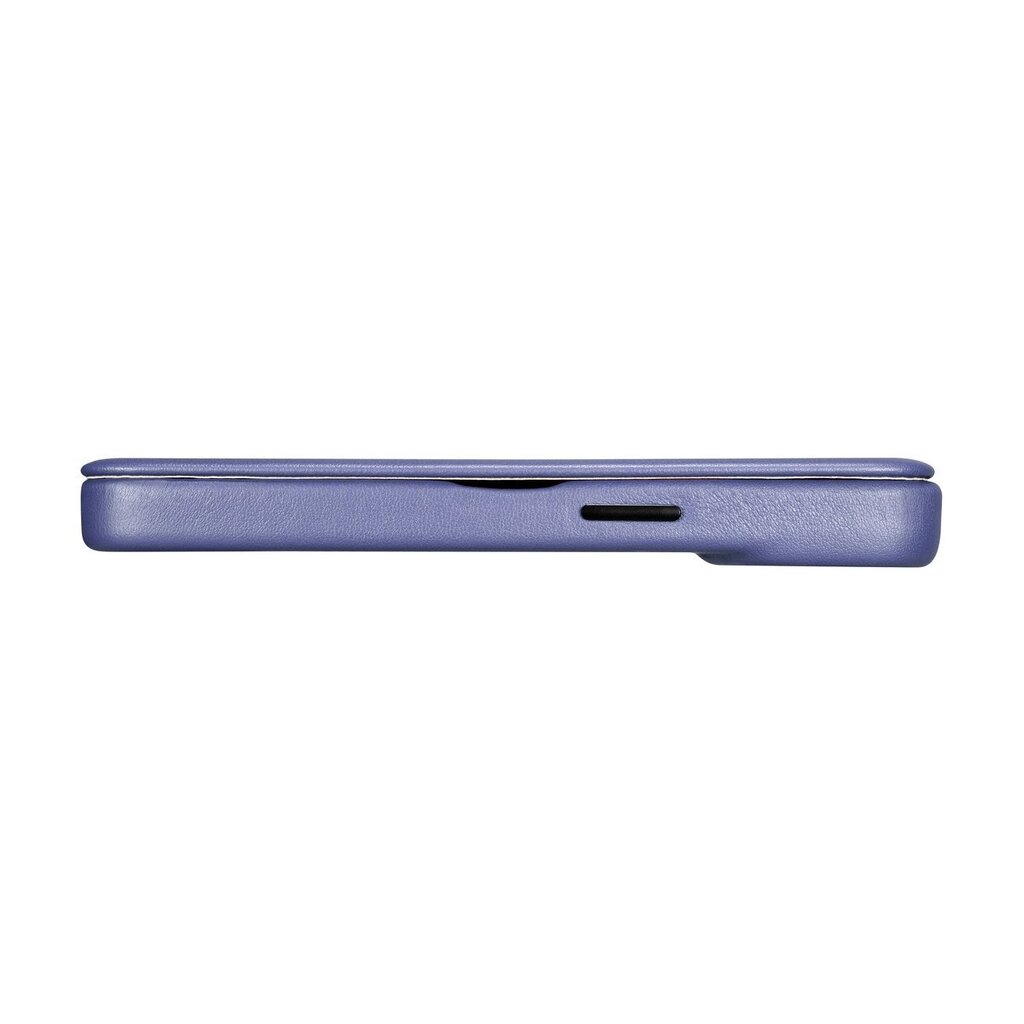 iCarer Leather iPhone 14 Pro Flip Magnetic MagSafe Light Purple (WMI14220714-LP) цена и информация | Telefonide kaitsekaaned ja -ümbrised | hansapost.ee