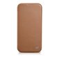 iCarer Leather iPhone 14 Pro Flip Magnetic MagSafe Brown (WMI14220714-BN) hind ja info | Telefonide kaitsekaaned ja -ümbrised | hansapost.ee