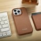 iCarer Leather iPhone 14 Pro Flip Magnetic MagSafe Brown (WMI14220714-BN) hind ja info | Telefonide kaitsekaaned ja -ümbrised | hansapost.ee