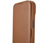 iCarer Leather iPhone 14 Pro Flip Magnetic MagSafe Brown (WMI14220714-BN) hind ja info | Telefonide kaitsekaaned ja -ümbrised | hansapost.ee