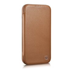 iCarer Leather iPhone 14 Pro Flip Magnetic MagSafe Brown (WMI14220714-BN) hind ja info | Telefonide kaitsekaaned ja -ümbrised | hansapost.ee