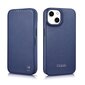 iCarer Leather iPhone 14 Flip Magnetic MagSafe Blue (WMI14220713-BU) цена и информация | Telefonide kaitsekaaned ja -ümbrised | hansapost.ee